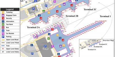 Терминал аэропорта Барселона Карта 1 и 2