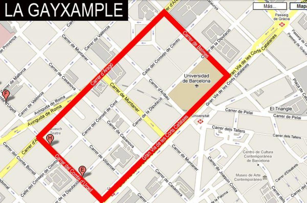 карта gayxample Барселона