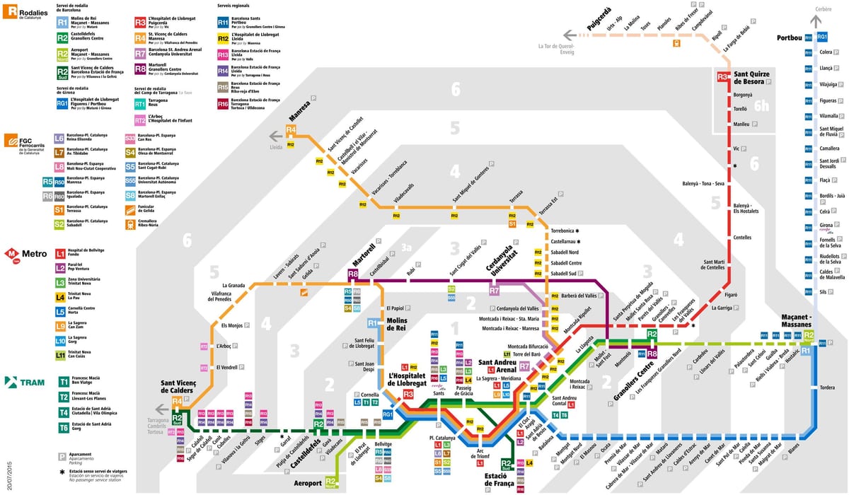 rodalies карте