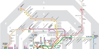 Транспорт Барселоне карте