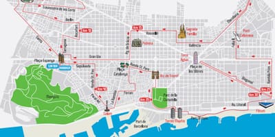 "Камп Ноу" в Барселоне на карте
