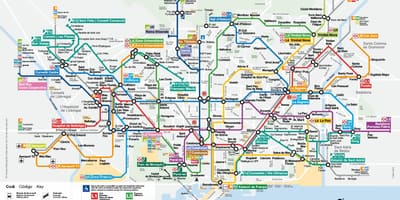 Линия метро Барселоны карта