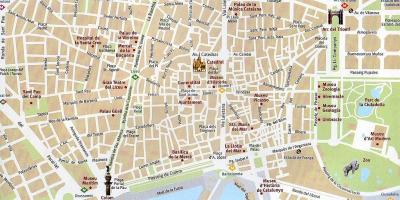 Карта Барселоны Старый город