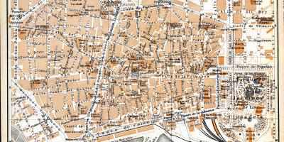 Старая карта Барселоны