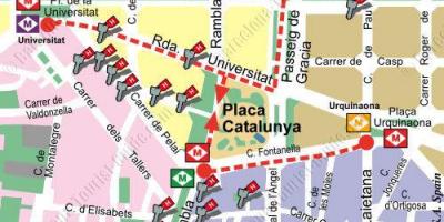 Карта Каталонии Барселона